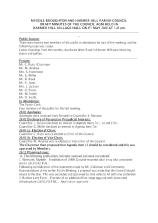 MYDDLE BROUGHTON AND HARMER HILL PARISH COUNCIL Draft Minutes 06-05-26